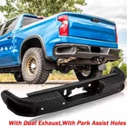 Black Rear Step Bumper Face Bar W/dual For 2019-2023 Chevy Silverado Gmc Sierra New. Price: $289.00.