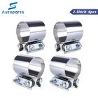 4PCS 2.5" T304 Stainless Steel Butt Joint Band Muffler Exhaust Pipe Clamp Sleeve New. Price: $22.59.