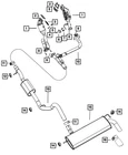 Genuine Mopar Exhaust Bracket 68110235AA New. Price: $41.11.