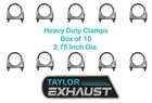 2.75" U-bolt Exhaust Clamp Heavy Duty Box Of 10 Saddle Style 35793 New. Price: $52.00.