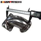 Emusa Universal 2.5" V-band 90 Degree Ss T3 Turbocharger Exhaust Adapter Flange New. Price: $35.99.