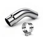 Exhaust Tip Universal 5 To 6 Inch Elbow Pipe With Clamp Chrome F New. Price: $103.08.