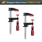 Powertec Inch Steel Bar Clamps W/ 600 Lbs Loads Limit & 2-1/2" Throat (71917) New. Price: $19.99.