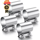 Morningro 4 Pcs 2.25 Exhaust Clamp Stainless Steel Inch, Silver New. Price: $47.99.