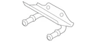 Genuine Audi Converter & Pipe Bracket 8J0-253-521 New. Price: $114.57.