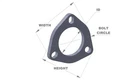 Vibrant For 3-INCH T304 Stainless Steel Exhaust Flanges Pack Of 5 New. Price: $142.99.