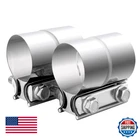 Vitonsbay 2.0" Exhaust Clamp Lap Joint Band Sleeve Stainless Steel 2PCS New. Price: $30.01.