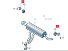 New Audi Q8 4MN Exhaust Hanger Bracket 4M4253144D Original. Price: $37.39.