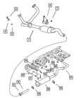 Genuine Mopar Exhaust Insulator 52017607 New. Price: $62.95.