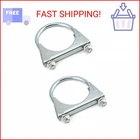 Qwork U-bolt Muffler Tip Exhaust Hook, Pack 2-1/2" Od Carbon Steel Universal New. Price: $13.19.