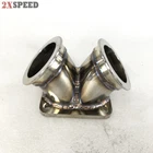 Emusa Ss Turbo Charger Flange Conversion Adapter T4 4-BOLT To Twin 2.5" V-band New. Price: $54.99.