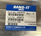 27" Band-it Clamp Stainless Steel AX7519 Case Of 500 Packs 100 New. Price: $79.00.