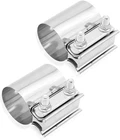 2PCS Exhaust Clamp SS304 Lap Joint Band Muffler Pipe Repair 2.5 Inch New. Price: $23.40.