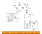 Chrysler Oem 04-08 Crossfire Floor Rails-muffler Bracket 5098528AA New. Price: $32.83.
