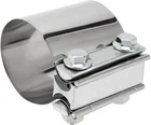 4 Pcs 2.25 Inch Exhaust Clamp, Butt Joint Band Sleeve, Stainless. Price: $44.99.