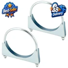 Qwork U-bolt Muffler Tip Exhaust Hook 2 Pack 4" Od Stainless Steel Clamp New. Price: $23.99.