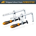 Powertec 71410 Quick Screw Guide Rail Clamp 5-3/8" Capacity For Mft Table New. Price: $28.49.