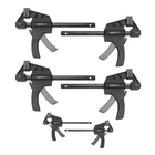 Amazon Basics 6-PIECE Easy-to-use One-handed Trigger Clamp Set, 2 Black/ Grey New. Price: $54.99.