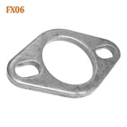 FX06 1/8" Id Flat Oval Two Bolt Steel Exhaust Flange Fits 2" - 2.125" Pipe New. Price: $15.50.