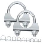 Swpeet 2PCS Galvanized 1-1/8" Exhaust Clamp Kit, (32MM) New. Price: $16.28.