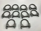 (10) New MC7214 2-1/4" Exhaust Clamps, Made In Usa. Price: $22.45.