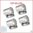 Joikit 4 Pcs 2.25 Inch Exhaust Clamp, Butt Joint Band Sleeve, Stai New. Price: $35.01.