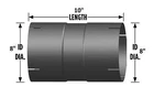 8" I.d. Coupler For Exhaust Pipe 10" Length New. Price: $86.02.