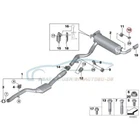 Genuine Bmw 1830793855 - Rear Right Silencer Bracket Neu. Price: $67.09.