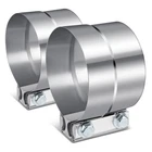 2PCS 4INCH" Lap Joint Exhaust Band Clamp Muffler Sleeve Coupler Stainless Steel New. Price: $15.99.