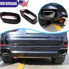 Black Exhaust Tips Tailpipe Muffler Trim For Bmw X5 F15 2014-2018 Sport New. Price: $39.99.