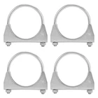 Gesexi 3"" U-shaped Exhaust Pipe Clamp Mild Steel Muffler 3''-4 Pack, Silver New. Price: $23.15.