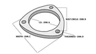 Vibrant 1482 Collector Flange 3-BOLT 3/8 In Thick 2-1/2 Id S/s Set New. Price: $139.99.