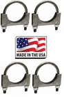 (4) 1-1/2" Heavy Duty Muffler Clamp Gm Style Nickson 3/8 Bolt Made In Usa New. Price: $18.75.