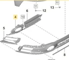 New Genuine Porsche 992.1 Gts Sport Right Exhaust Pipe Trim Surround Matt Black. Price: $95.95.