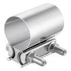 Evil Energy 2.0" Stainless Steel Exhaust Clamp Butt Joint Band 2-PACK New. Price: $27.06.