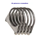 Set Of 4 Pieces 3.5" Id Exhaust Tail Pipe Metal Steel Bolt Muffler Clamps New. Price: $969.76.