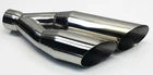 Exhaust Tip 2.50 Inlet 3.50 Dual Outlet 18.00 WDSW350018-250-SS 304 Stainless New. Price: $89.99.