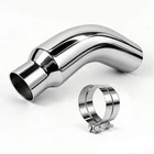 Exhaust Tip Universal 4 To 6 Inch Elbow Pipe With Clamp Chrome F New. Price: $102.85.