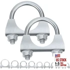 Swpeet 2PCS Galvanized 1-1/2" Exhaust Clamp Kit, (38MM) New. Price: $15.37.