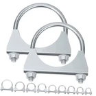 Swpeet 2PCS Galvanized 2-3/4" Exhaust Clamp Kit, (70MM) New. Price: $21.75.