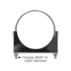 Flat U-bolt Saddle Clamp 5IN Chrome 562.U3405C, FB5C, P206611, 89569K, 35777 New. Price: $21.99.