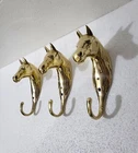 Brass Horse Head Wall Hooks Set Of 3 Pcs Towel Coat Key Hanger 6 Inches New. Price: $76.05.