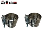 Emusa 2X 3.5" Inch 89MM Heavy Duty Stainless Steel Exhaust Lap Joint Band Clamp New. Price: $25.98.