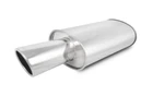 Vibrant Performance Streetpower 2.5" I.d. Oval Muffler W/ 4" Round Angle Cut Tip New. Price: $224.39.