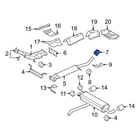 For Land Rover Range Evoque 17-20 Rear Exhaust Muffler Clamp New. Price: $73.03.