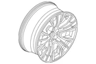 Genuine Bmw Wheel Alloy 36-11-5-A6F-100 New. Price: $791.66.