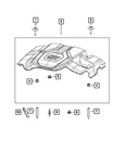 Genuine Mopar Hex Nut Mounting 6512382AA New. Price: $9.08.