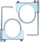 Carotupy 4" Exhaust Clamp With Hanger, Universal Pipe INCH-2 Pack, Silver New. Price: $40.71.