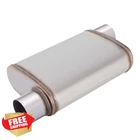 Lcgp 3" Universal Performance Muffler Offset In/out 20"L Truck Car New. Price: $77.99.