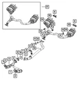 Genuine Mopar Exhaust Bracket 68455042AA New. Price: $24.70.